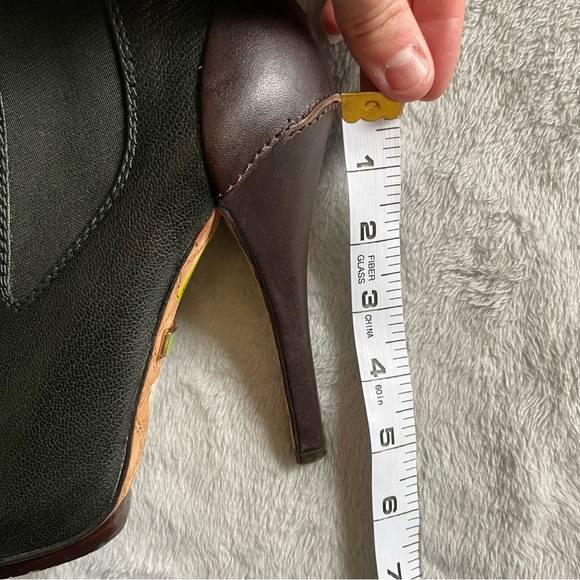 L.A.M.B. Indie Sleeze Punk Bohemian Rocker Leather Platform Ankle Bootie - Picture 11 of 11